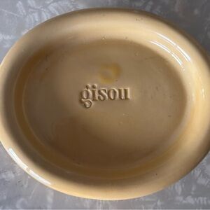 Gisou Soft Yellow Oval candle dish